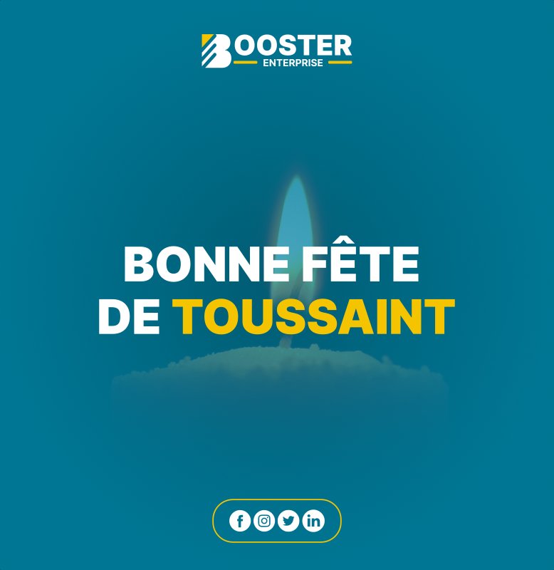 BoosterENTER's tweet photo. Hello november 🥳✨️
Bonne fêtes de Toussaint à tous !
#boosterenterprise #design #Toussaint #novembre #marketingdigital #communicationdigital #uxdesign #visibilité https://t.co/2YWozQQxEj
