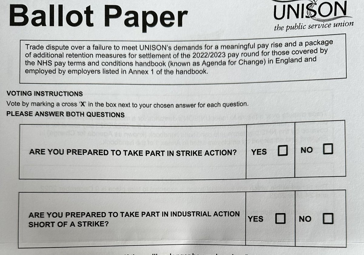 Here we go then… 

#NHSpay #VoteYesfortheNHS