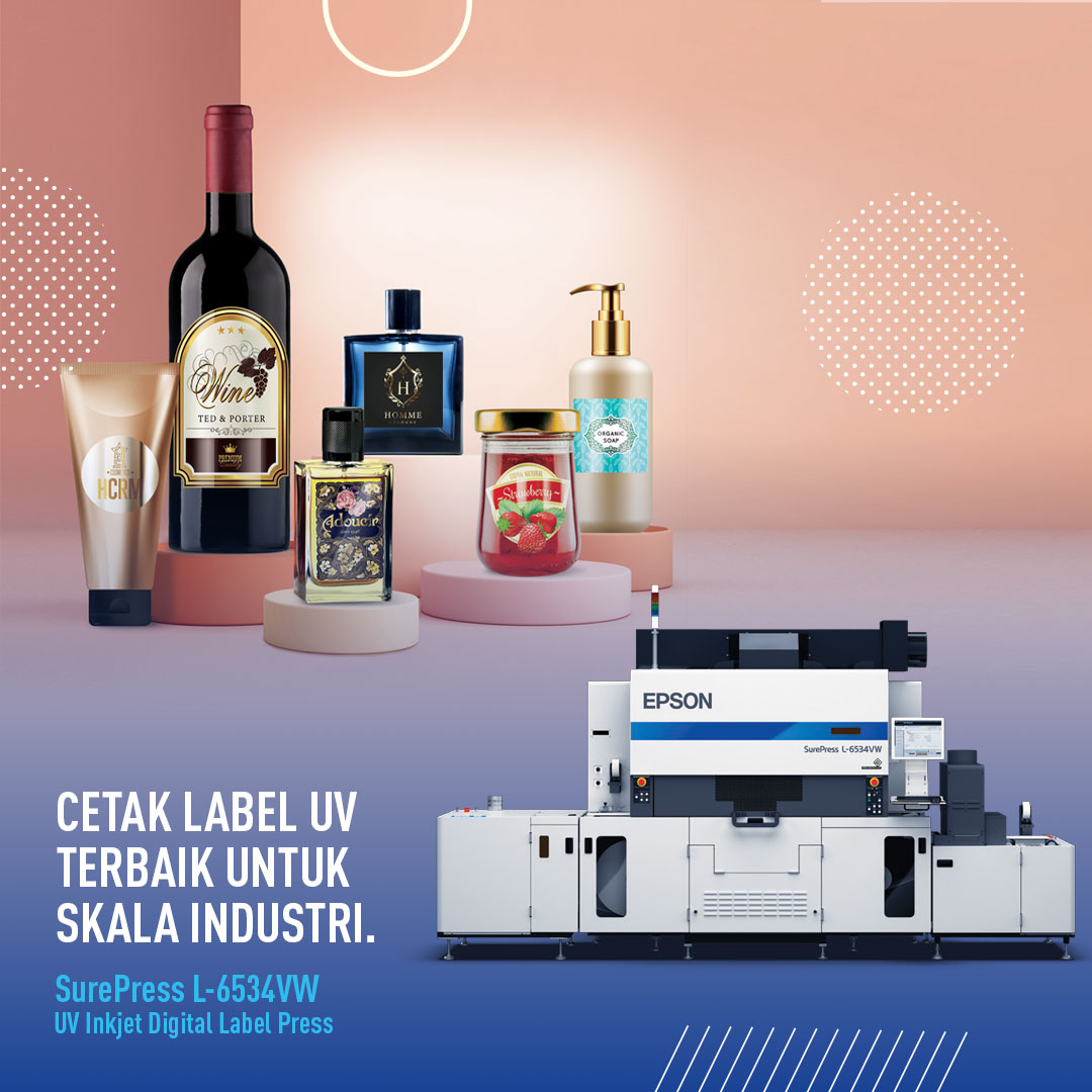 EpsonIndonesia's tweet photo. Epson SurePress L6524VW Digital #UVlabel press merupakan solusi terbaik untuk meningkatkan produktivitas dan menghadirkan kualitas cetakan label Anda dengan ketajaman warna yang tinggi dan ramah lingkungan.
https://t.co/lOWt0FwXKB https://t.co/7FnNqwNGhh