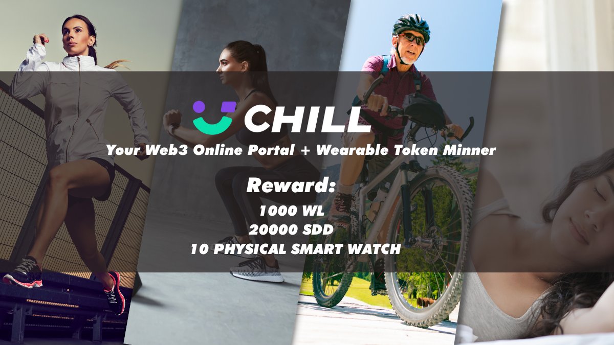 🔥To Celebrate our 2nd Round of Public Test
We will give: 
🎁1000 Chill Watch WL
🎁20000 SDD Tokens
🎁10 physical Chill Smart Watch
Follow <a href="/chillweb3/">CHILL｜Web3 Health Portal</a> and RT
Join and claim at quest3 here
app.quest3.xyz/quest/70169166…