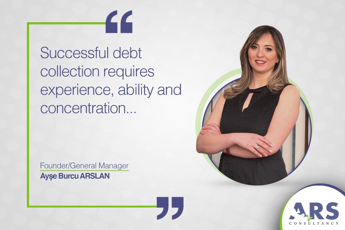 arsconsultancy_'s tweet photo. Message From Our Founder:
Successful debt collection requires experience, ability and concentration..
-Founder/General Manager
Ayse Burcu ARSLAN
#DebtCollectioninTurkey #collectionagency #PreLegal #DebtRecovery #debtcollectionagency #export #import #ARSconsultancy https://t.co/tsGSGdCEoA