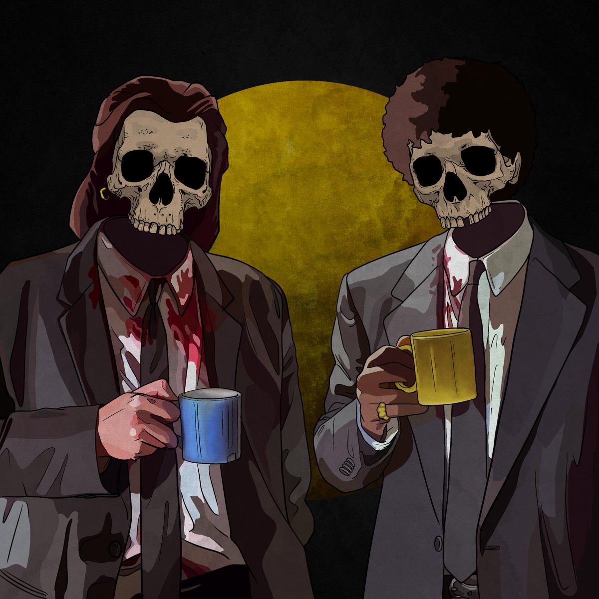 YES!🚨MINT ALERT TIME!🚨

Jules and Vincent! ♥️

opensea.io/assets/matic/0…

0.013 ETH

You know them! 🫣 Don't need to explain myself!
Grab them before it's too late! It's Too Good to be this cheap!

#PulpFiction  #darkart #skullart 
<a href="/opensea/">OpenSea</a>
<a href="/0xPolygon/">Polygon | POL</a>