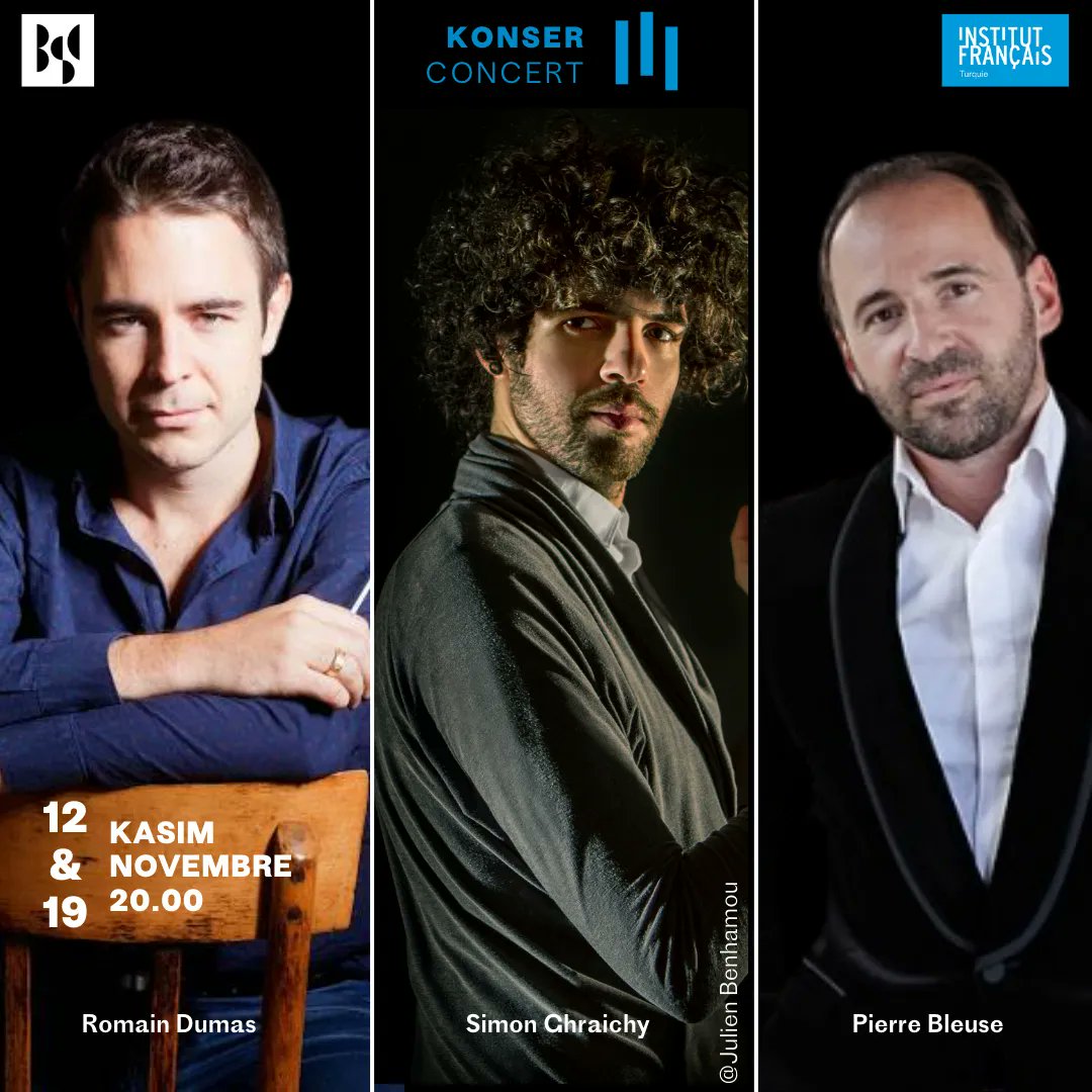 ifturquie's tweet photo. BSO'da Fransız Müzisyenlerin Konserleri
Concerts de musiciens français au BSO
📌12.11.2022, 20.00, Romain Dumas (şef) & Simon Ghraichy (piyano)
📌19.11.2022, 20.00, Pierre Bleuse (şef)
https://t.co/h1OOycDgCF
#bilkentsenfoniorkestrasi #simonghraichy #romaindumas #pierrebleuse https://t.co/O7w1mnjYVm