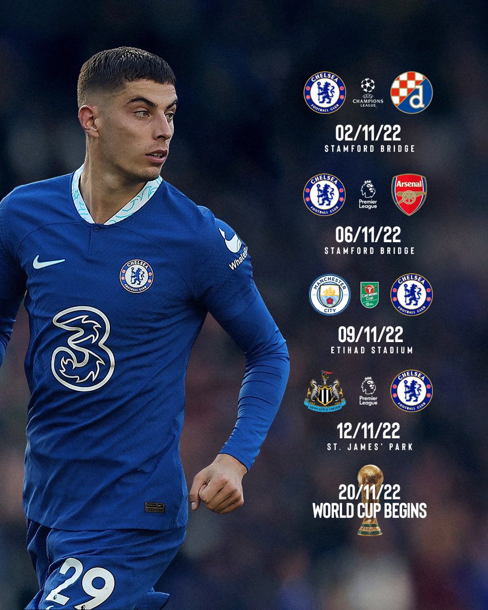 Four games in three competitions for November. 👊