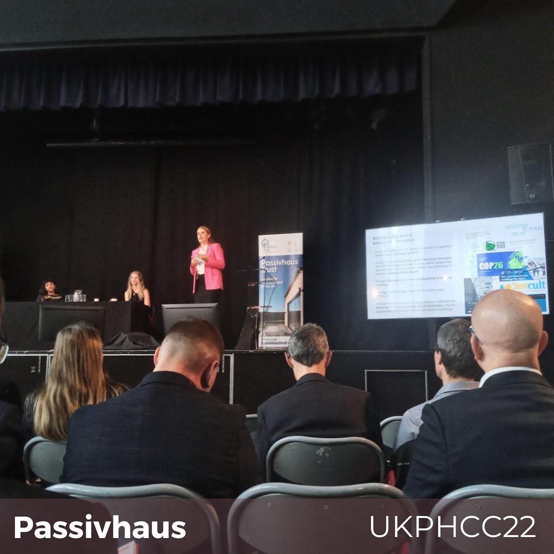 ProgInPrac's tweet photo. The @PassivhausTrust Passivhaus Conference last week focused on the amazing work @ExeterCouncil, @ExeterLiving and Exeter are all doing. These institutions have built Passivhaus into their policies for all projects going forward, showing true leadership and vision.
#UKPHC22 https://t.co/Ki14tWiyrr