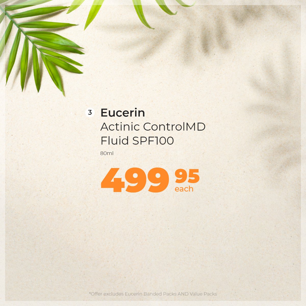 Dischem's tweet photo. A high-quality SPF is a must in #summer! 🌞 Protect your skin with these Eucerin 2+1 offers now. #DisChemSummerSavings #Sun #Adventure #SASummer