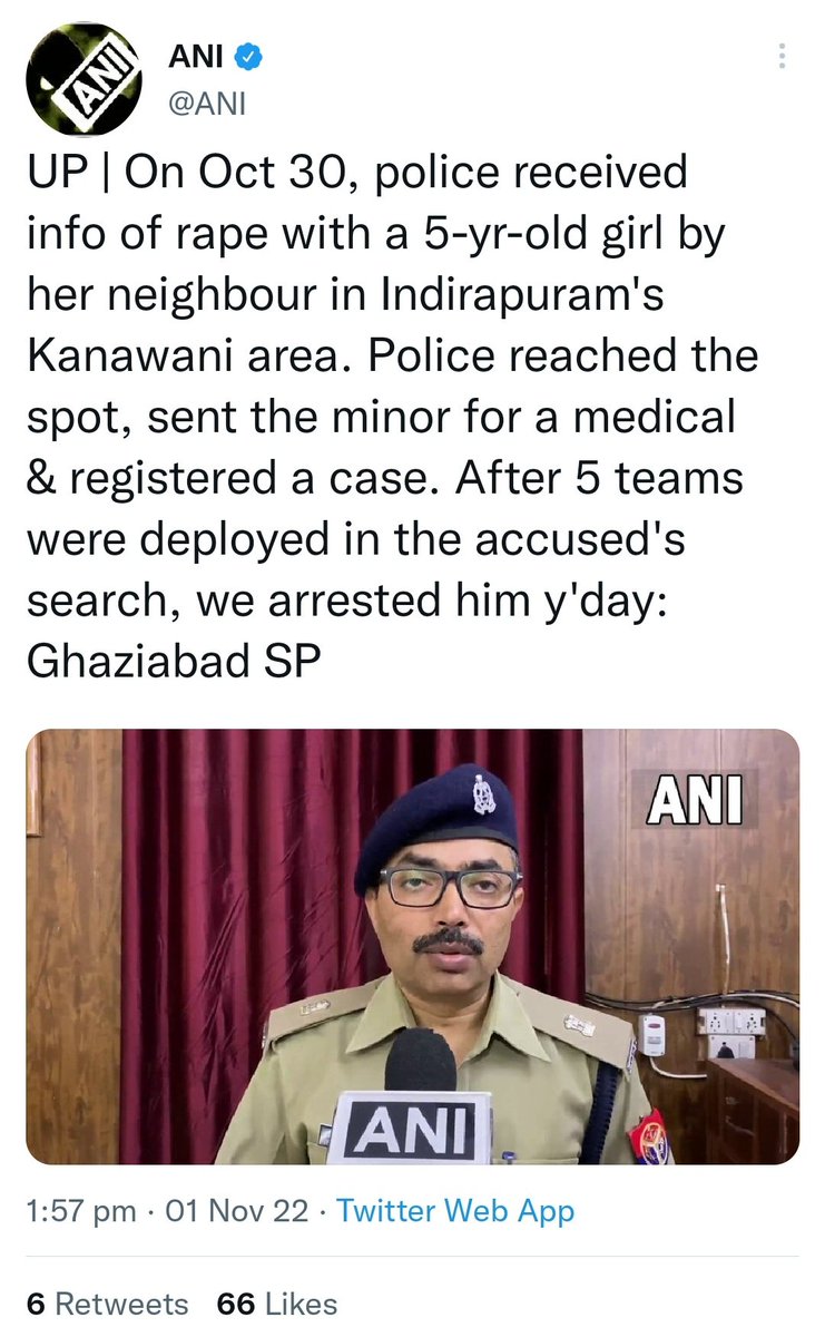 Two tweets by ANI today, in first tweet, Names of the rape accused Ibrahim & Mirza baig mention in the tweet. 
In second tweet, Name of the rape accused (Ajay Kumar) is not mentioned in their tweet. 
Link : hindustantimes.com/cities/noida-n…