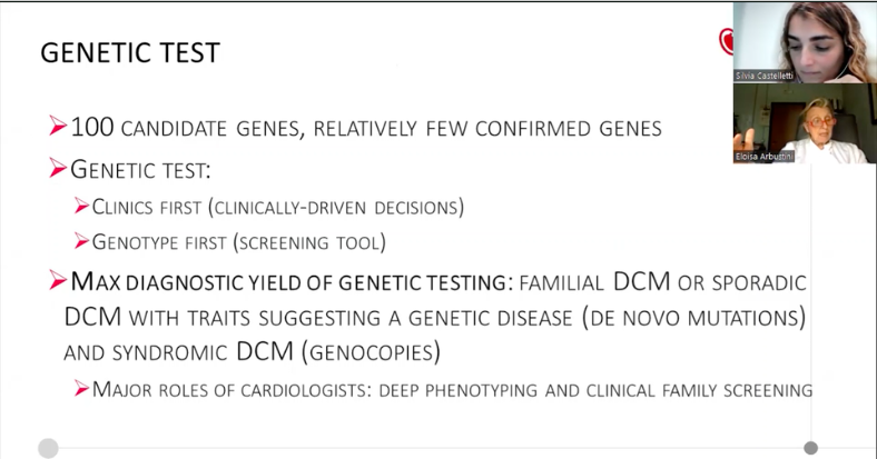 FranBermudz's tweet photo. Take advantage of the great opportunity to learn from this conversation between the internationally renowned ICC physicians Eloisa Arbustini  and @SilCastelletti 

Genetic testing in DCM - state of the art and future directions
https://t.co/HCCh0GTZ9X
#ESCGenomics @escardio https://t.co/vYRrvSyTxl
