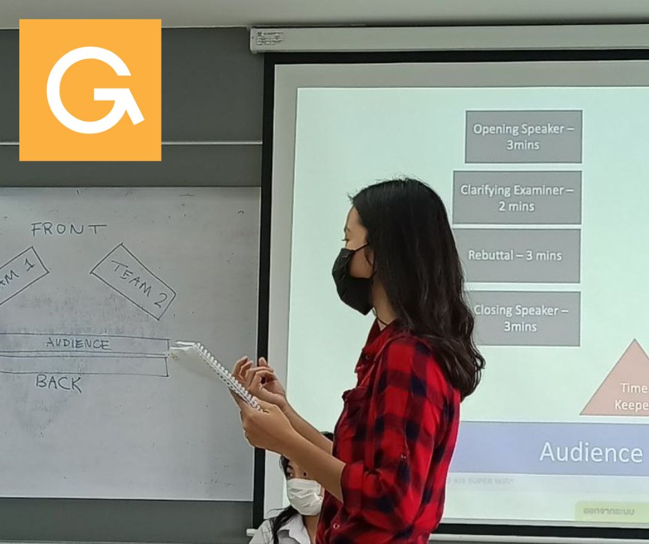 AdmissionGsse's tweet photo. The GSSE program cohort 9 had a debate activity in the class GS 202: Understanding Human Communication at the top of "Legalizing prostitution in Thailand" and "Arranged Married" on October 10th, 2022.
Photos: Classroom Activities
#Oct10 #gsse #sgs #tu #debate #GS202 https://t.co/wxhMfI05iX