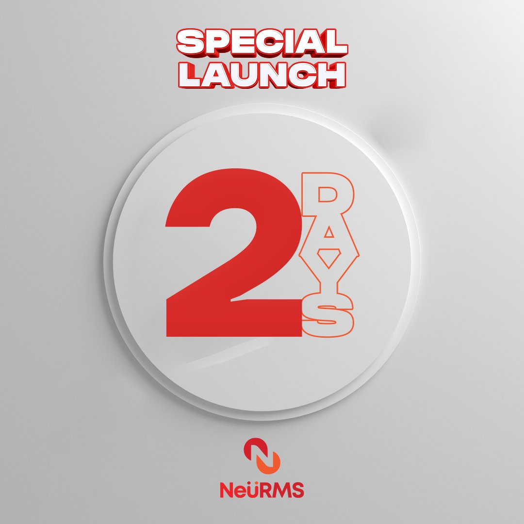 neurms's tweet photo. 2 days to go ...😊🥰

The moment of launch is upon us.

We are getting ready.

Are you?

#NeüRMS
#TheNeüRM
#NeüRMSlaunch #Retail #retailmanagementsystem #retailmanagementsolutions #retailmanagement #launch #launchday #launching https://t.co/YSgTmEcYc8