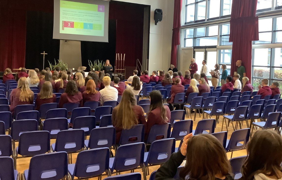 Mrs Chambers welcoming our new DofE pupils for our second Bronze awards. We are all very excited to have such a large uptake this year! Let the adventures begin 🥾🧭🏕<a href="/StModansHS/">St Modan’s High School</a> <a href="/DofEScotland/">DofE Scotland</a> #dofe