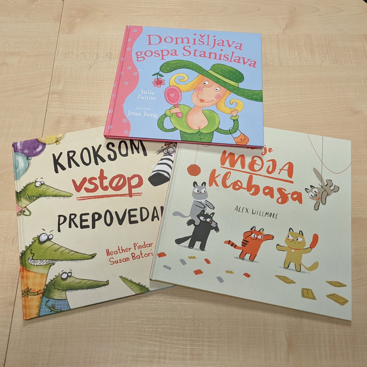 📚 It's fantastic to see our books translated into different languages! Take a look at these Slovenian picture book editions, published by Giks Ed... @HeatherPindar @susanbatori #JulieFulton #JonaJung #AlexWillmore #picturebooks #childrensbooks #booktwt #maverickbooks