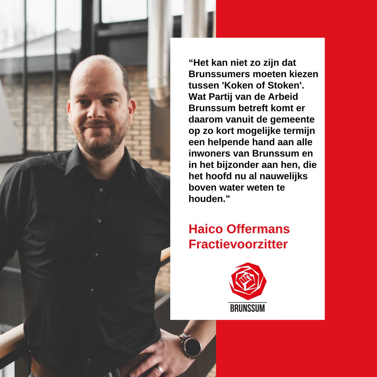 Vandaag vergadert de gemeenteraad over de begroting 2023 van <a href="/Gem_Brunssum/">Gemeente Brunssum</a> Lees hieronder het betoog van fractievoorzitter @haico_offermans ⤵️  brunssum.pvda.nl/nieuws/betoog-… #pvda