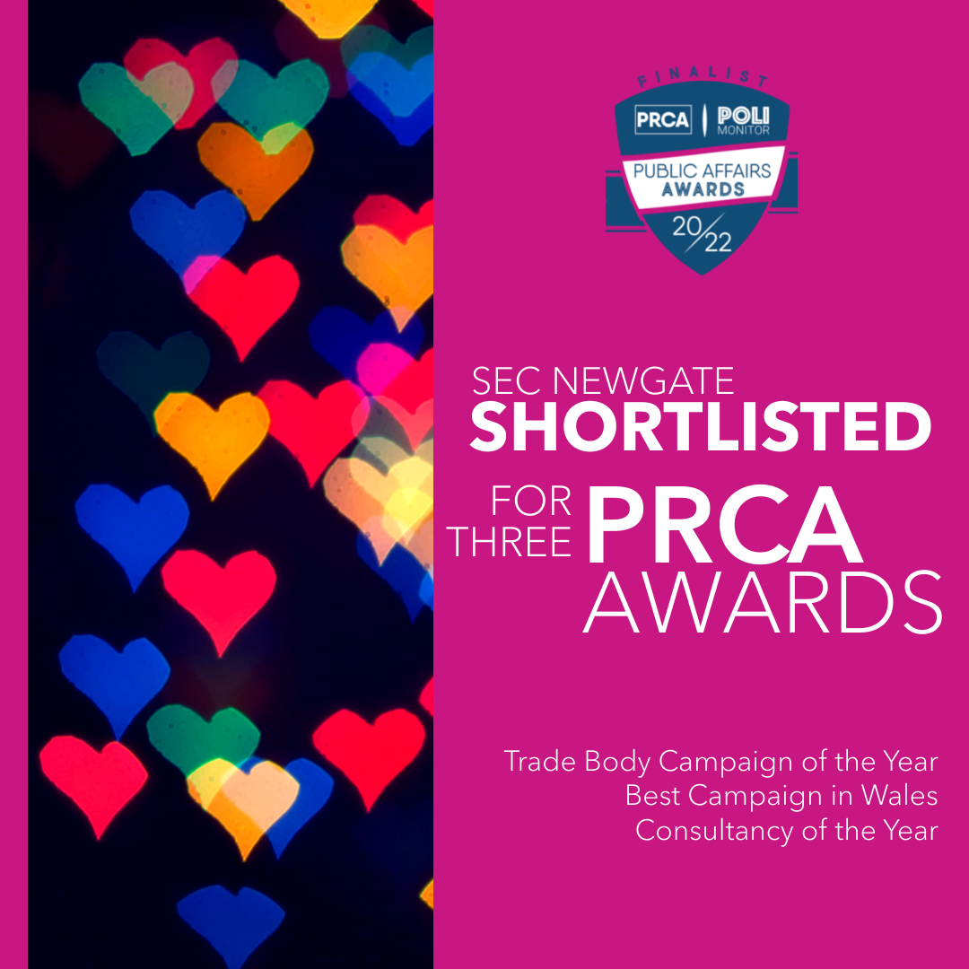 Huge congratulations to the whole team, shortlisted for Trade Body Campaign of the Year with Institute for Family Business @IFB_uk, Best Campaign in Wales with <a href="/WeAreOpenreach/">Openreach</a> and Consultancy of the Year at the <a href="/PRCA_HQ/">PRCA</a> Public Affairs Awards 2022.