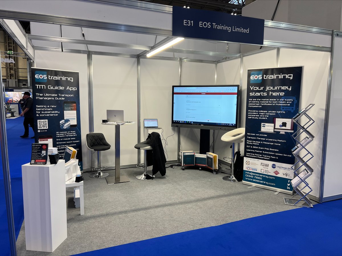Our new TM Guide App is now live! 

Come and join us on stand E31 at #EuroBusExpo this week to experience the app. 

Don't forget to vote EOS for the innovation challenge! 

#TMGuideApp #Innovationchallenge #TransportManager #Eurobus #EOS