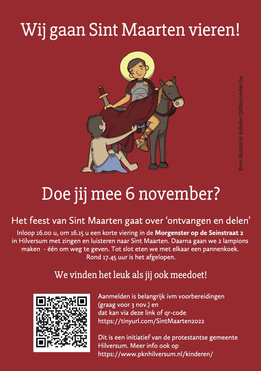 KarinJST's tweet photo. voor alle Hilversummers hier wil ik 't nog wel even delen: welkom bij een SintMaarten kinderviering komende zondagmiddag in de Morgenster en geef 't door! https://t.co/iRHK5uQtKt https://t.co/4uWoaxcmDw