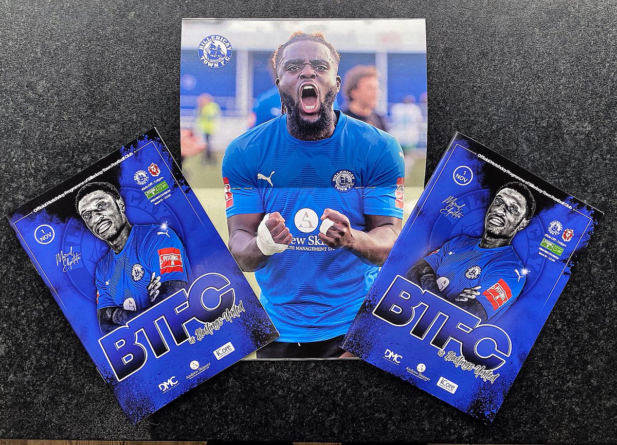 Billericay Town FC Hub (@btfc_hub) on Twitter photo The programmes for tonight's <a href="/BTFC/">Billericay Town FC</a> vs <a href="/hastingsufc/">Hastings United FC</a> have arrived featuring <a href="/Marvz_E/">Marvel Ekpiteta</a> on the cover and our centre page poster <a href="/Montel_ag/">Montel Agyemang</a> Make sure you grab your copy from the sweet shop guys/gals. #BTFC #ACommunityClub The programmes for tonight's <a href="/BTFC/">Billericay Town FC</a> vs <a href="/hastingsufc/">Hastings United FC</a> have arrived featuring <a href="/Marvz_E/">Marvel Ekpiteta</a> on the cover and our centre page poster <a href="/Montel_ag/">Montel Agyemang</a> Make sure you grab your copy from the sweet shop guys/gals. #BTFC #ACommunityClub