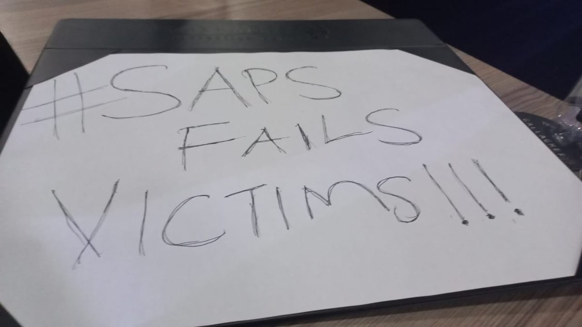 'SAPS fails victims!!!' #GBVSummit2022 #Road2GBVFSummit2022 #EndGBV #24Demands