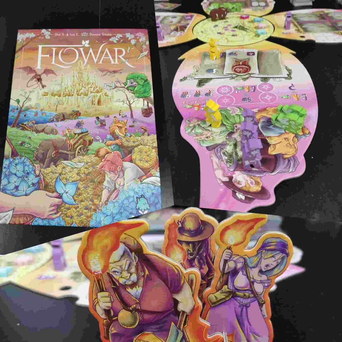 Raxar_'s tweet photo. Es el juego que más ganas tenía de probar de #essen22 , este Flowar de @llama_dice (@israperrillo & @io_shei) y me ha dejado sensaciones enfrentadas. Por un lado me gusta como aprieta y como parece que falta dinero para todo, te exprime bien. (Continua...) https://t.co/Rhyb0Sv8nC
