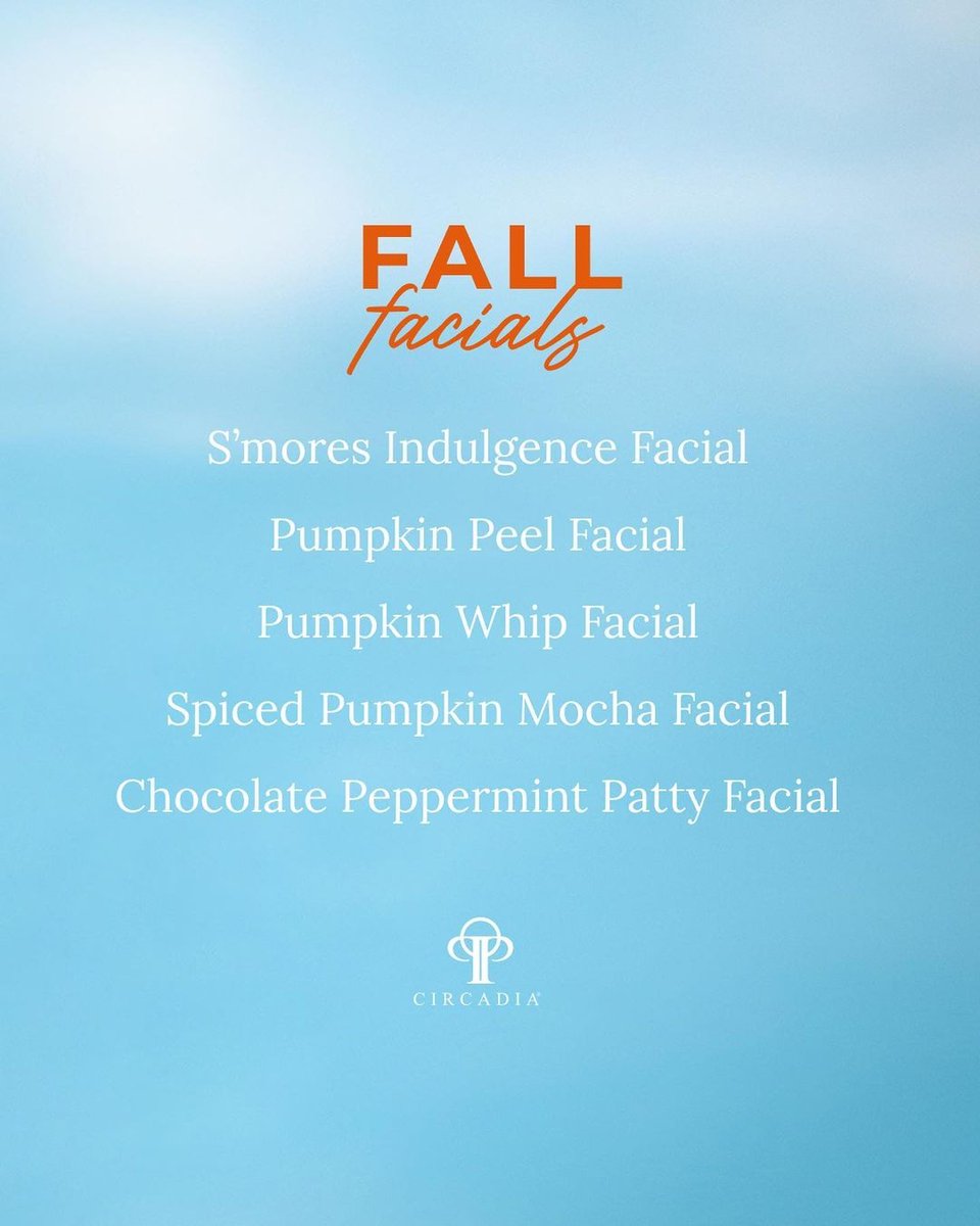 CircadiaGB's tweet image. Your autumn treatment menu cheat sheet! 🍂

For protocols, menu descriptions and package options contact us via DM! 💌