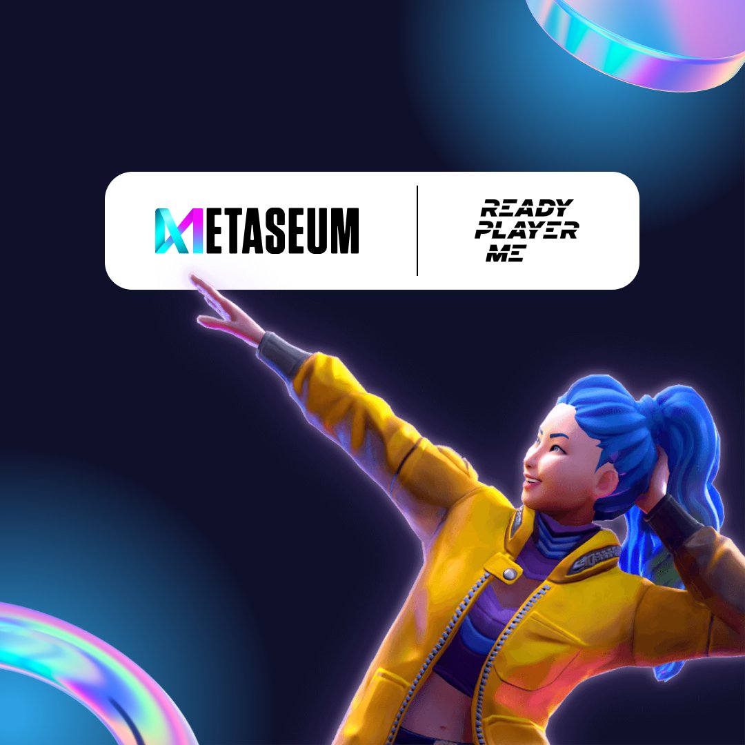 BIG NEWS 🎉

We are proud to introduce @readyplayerme as our partner for avatars in the Metaseum metaverse!

#metaseum #partnership #metaverse #avatars #readyplayme