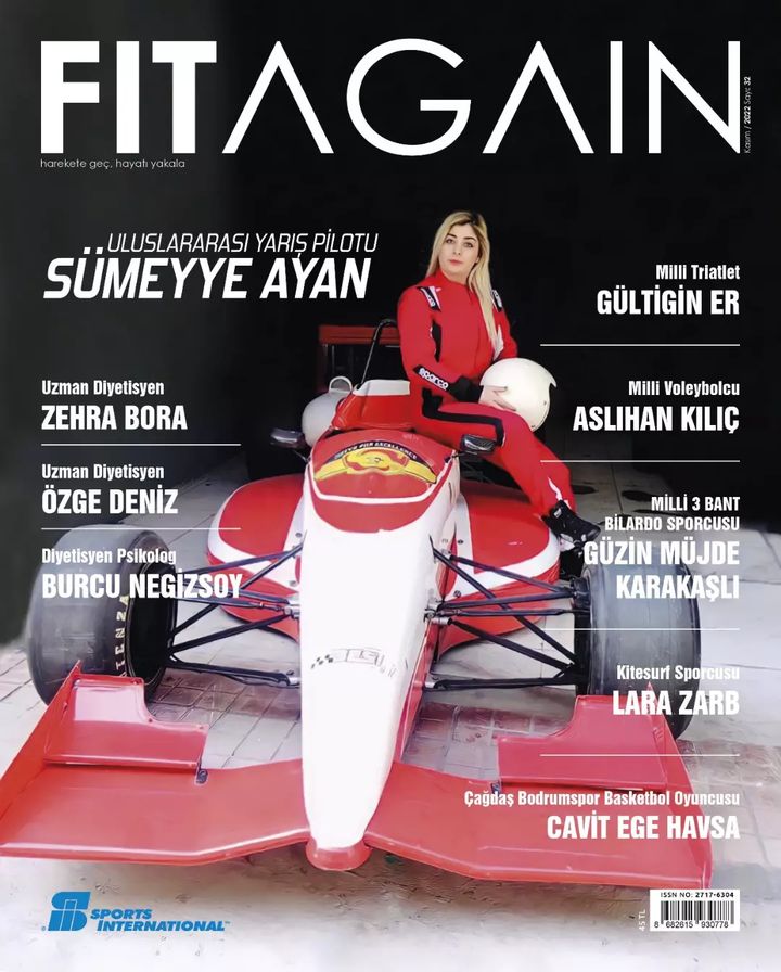 DergisiFitagain's tweet photo. FITAGAIN‘in 2022’de Kasım sayısının kapağında, Uluslararası Yarış Pilotu Sümeyye AYAN‘ı konuk ettik. @sumeyye ayan teşekkürler.

#fitagain #fitagaindergisi https://t.co/BnEIBnZv49