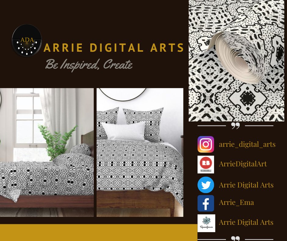Arri_ema's tweet photo. Boring? Who said that!! Black and white is a heaven blessed pattern. Vibrancy in black and white is collection breaking monotony. Shop at Arrie Digital Arts.
#pattern #sfpattern #patterndesign #patterncollection #licensing #comissioning #spoonflowershop #spoonflowerfabric https://t.co/gyeatWQ7u3