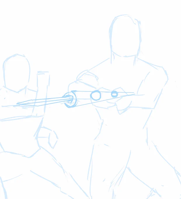槍を描いてたら Gペンみたいになっちゃった