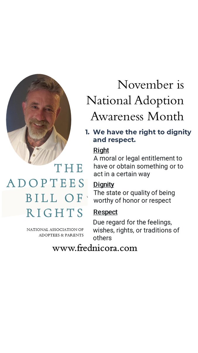 FredNicora's tweet photo. #adoption #adoptee #rights #dignity #respect https://t.co/OiaIWLrfMw