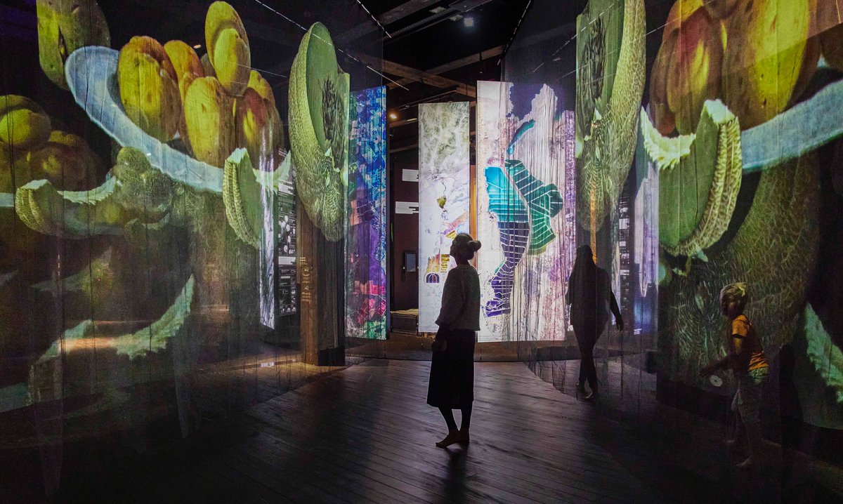 Kossmanndejong's tweet photo. @Kossmanndejong  designs barefoot exhibition at the @stapferhaus  in Lenzburg, Switzerland. 

“Nature. And us?” questions the  #ambivalent relationship between  #humans and  #nature. Read all about this interactive exhibition via https://t.co/CN6IsohBqd https://t.co/uCLzFFlU7m