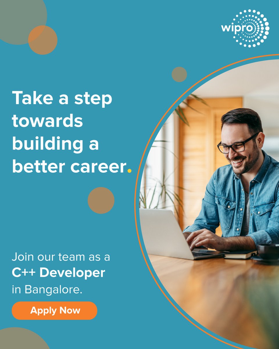.@Wipro is looking for professionals skilled in Embedded C++ / Embedded Linux to #JoinOurTeam in Bangalore. Candidates with 4–11 years of experience can apply here: bit.ly/3DEdeg6 #WiproCareers #WiproJobs