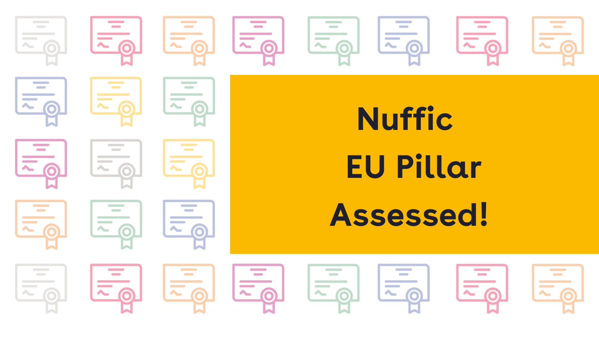 Nuffic is celebrating! After an extensive review, we are now a special partner of the European Commission. Read more: nuffic.nl/en/news/approv…