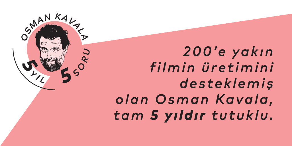 #OsmanKavala tam 5 yıldır tutuklu!