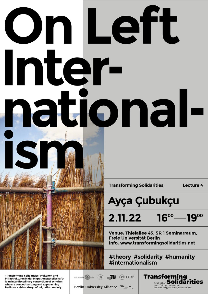 Ayça Çubukçu (@ayca_cu) on Twitter photo Tomorrow at <a href="/FU_Berlin/">Freie Universität</a>. All invited.
2 / 11 / 22, 4-7 pm
<a href="/TSolidarities/">Transforming Solidarities</a> <a href="/LSEHumanRights/">LSE Human Rights</a> <a href="/LSEsociology/">LSE Sociology</a> Tomorrow at <a href="/FU_Berlin/">Freie Universität</a>. All invited.
2 / 11 / 22, 4-7 pm
<a href="/TSolidarities/">Transforming Solidarities</a> <a href="/LSEHumanRights/">LSE Human Rights</a> <a href="/LSEsociology/">LSE Sociology</a>