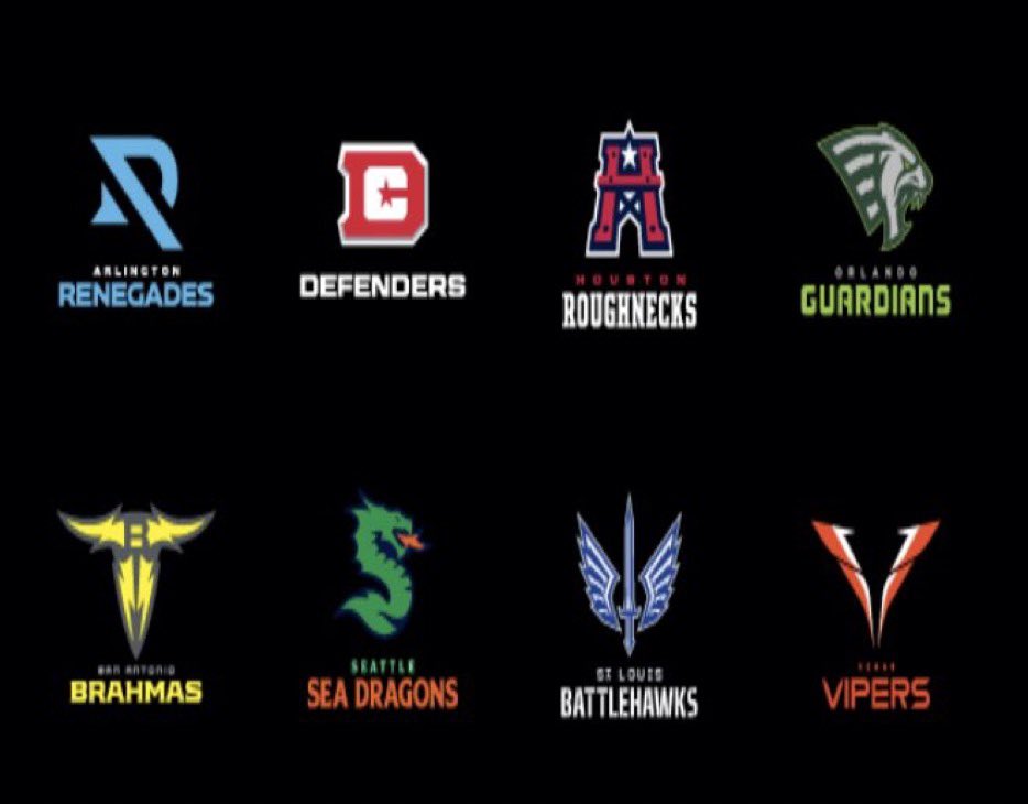 SGT_CLINE_VDF's tweet photo. #xflteamnames #XFL #XFL2023 @XFL2023 you know I have heard a lot people complaining about the changes to the logos and team name but I personally believe these logos are tight some should evolve over time but if you look back @NFL when it first launched the logos were bad https://t.co/RD8LrjD537
