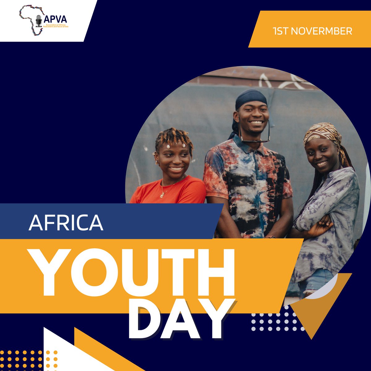 APVAofficial's tweet photo. #AfricaYouthDay
Today we join youths, organizations, and stakeholders all over the world looking to change the narrative of our dear continent and overcome all barriers to meaningful youth involvement in Africa
.
.
.
.
#apva #apvamatch
#africanpodcasts #africanpodcasters https://t.co/wPo1ZX39Ti