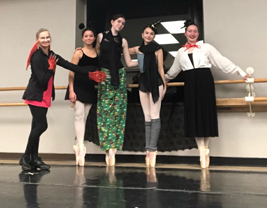 Our Advanced I Ballet class got into the "spirit" of the season last night! Happy Halloween from ODCS!