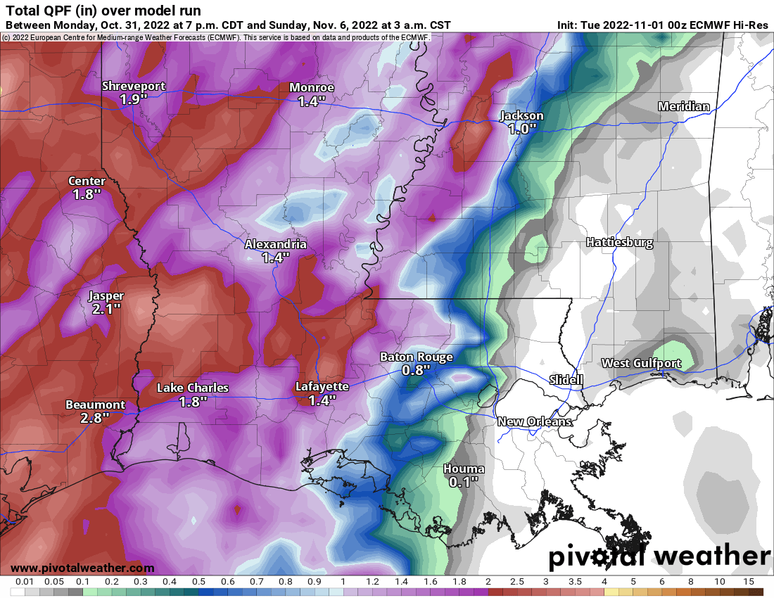 Some drizzle overnight, maybe more rain this weekend, otherwise dry and