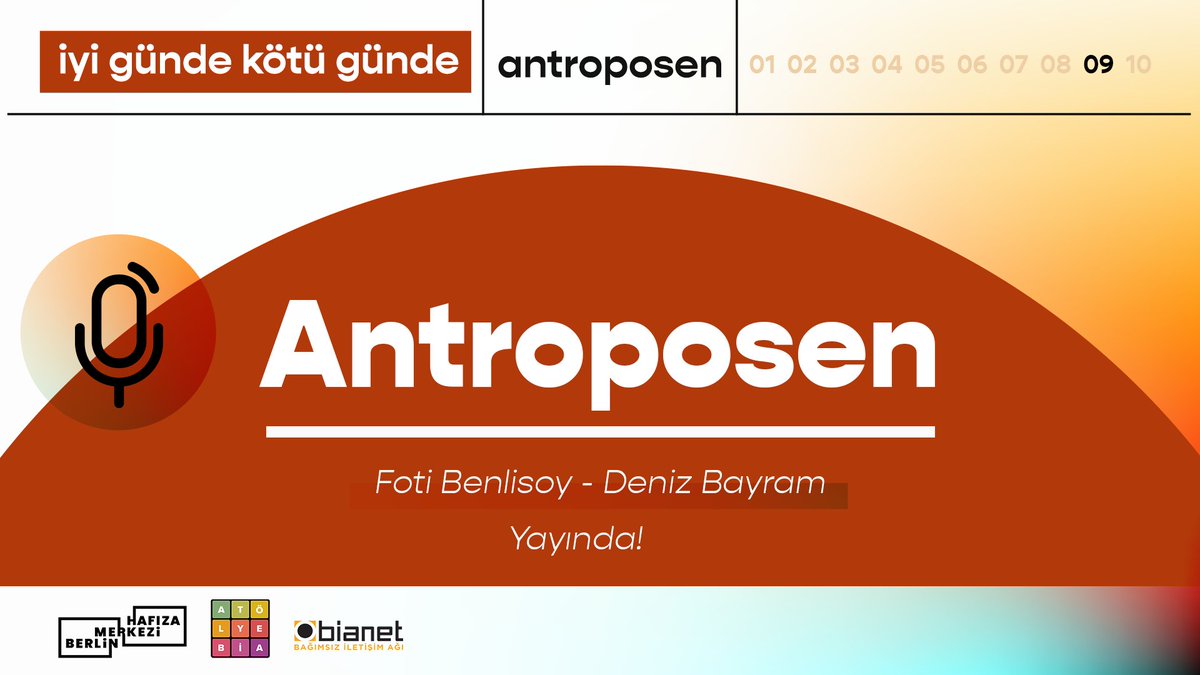 "Antroposen" yayında. İklim politikaları üzerine çalışan hukukçu <a href="/denizbayram/">deniz bayram</a> ve araştırmacı yazar <a href="/fotibenlisoy/">Foti Benlisoy</a> ile ekolojik felaketler karşısında yürütülen mücadeleleri ve iklim adaletini konuştuk. 
spoti.fi/3riIk6m
apple.co/3Jxojiu
bit.ly/3jrv6zD