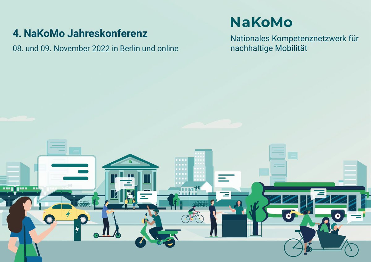 Wie können wir im Dialog mit Politik, gesellschaftlichen Institutionen sowie den Bürgerinnen und Bürgern eine zukunftsfähige und nachhaltige Mobilität in der Stadt und auf dem Land vorantreiben? Diskutiert mit uns darüber bei der 4. #NaKoMo Jahreskonferenz mit Volker <a href="/Wissing/">Volker Wissing</a>! 👇