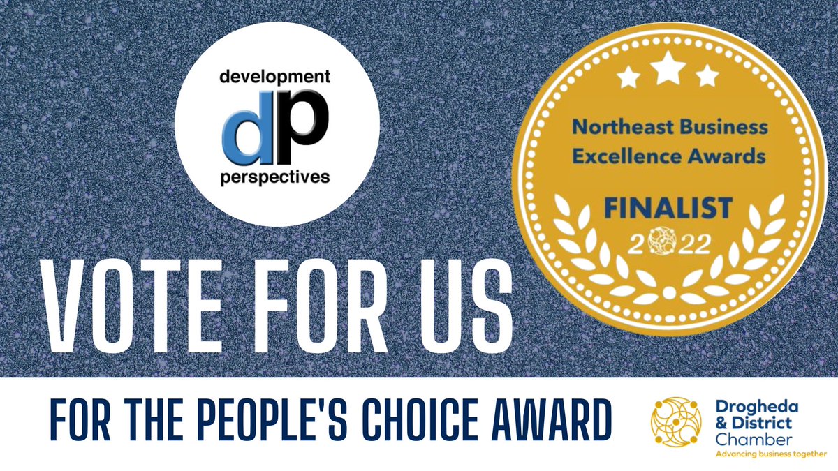 devperspectives's tweet image. As a finalist in the #NortheastBusinessExcellenceAwards, we have also been put forward for the People's Choice Award as well! 
We'd really appreciate your vote for us which you can place at - forms.office.com/r/MqVF2039Gd
❤
@DroghedaChamber #PeoplesChoiceAwards