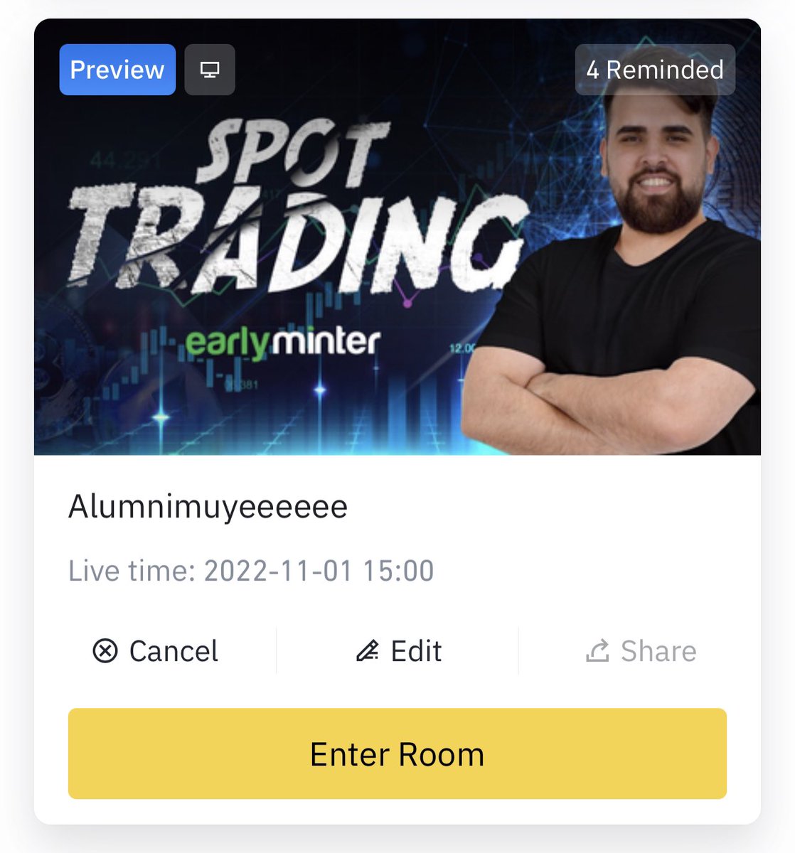 Ready for some Alumnimuyeeeeee? RT and Like if you are ready! Also set your reminder….