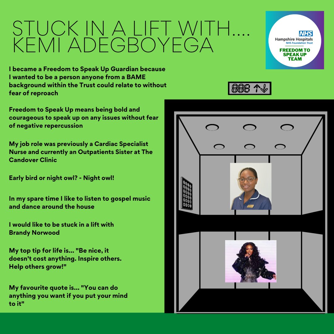 HHFTFreedomToSpeakUp (@hhftftsu) on Twitter photo We wanted to remind you of the Freedom to Speak Up Guardians and that we are here for you <a href="/HHFTnhs/">Hampshire Hospitals</a>. We will be introducing ourselves more over the next couple of weeks. Next up is Kemi Adegboyega <a href="/NatGuardianFTSU/">National Guardian's Office ๐</a> We wanted to remind you of the Freedom to Speak Up Guardians and that we are here for you <a href="/HHFTnhs/">Hampshire Hospitals</a>. We will be introducing ourselves more over the next couple of weeks. Next up is Kemi Adegboyega <a href="/NatGuardianFTSU/">National Guardian's Office ๐</a>