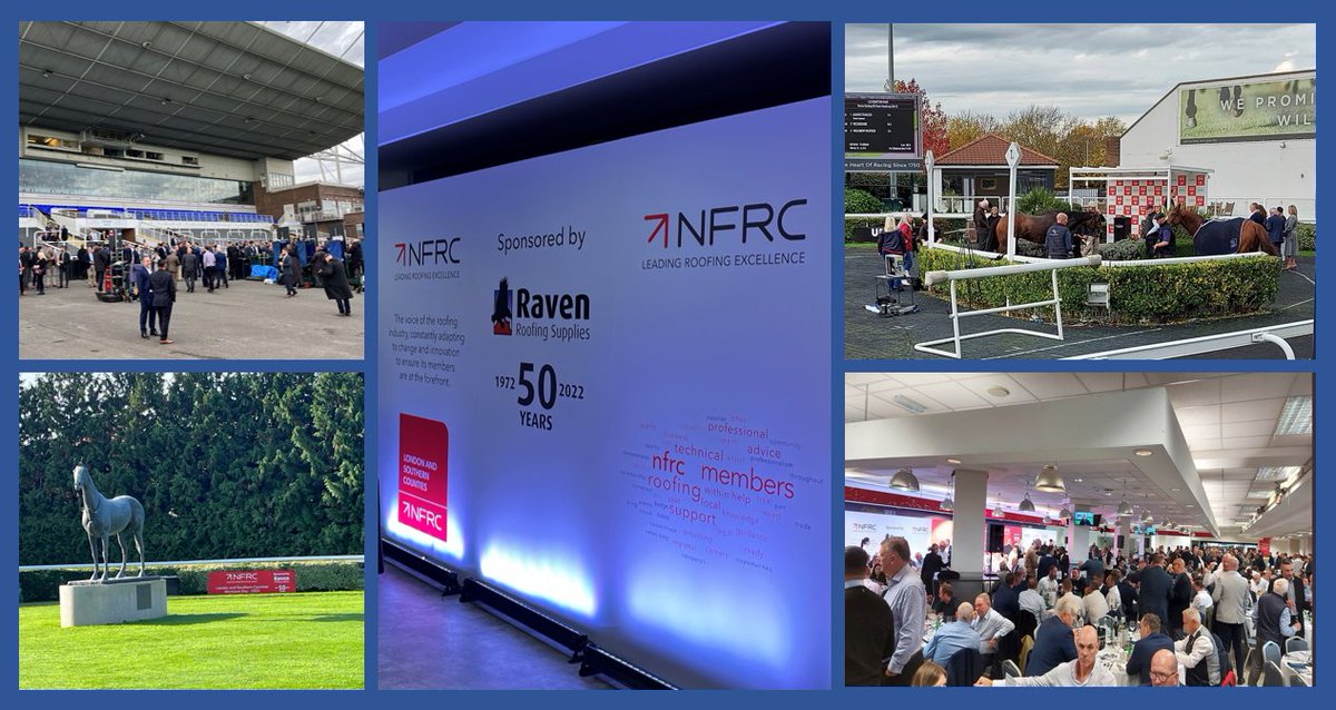 Thanks to <a href="/TheNFRC/">NFRC</a> &amp; <a href="/kemptonparkrace/">Kempton Park Racecourse</a> for a great Members Day yesterday! 🏇
#Raven50Years #50thAnniversary #Roofing #RoofingSupplies #RoofingContractors