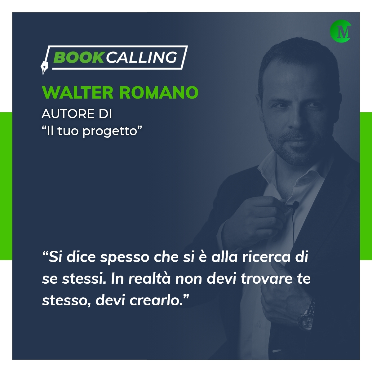In un momento storico in cui parlare di #futuro sembra un’utopia, è ancora più importante mantenere una visione lucida sui propri #progetti. Ne abbiamo parlato con <a href="/walterromano/">Walter Romano</a>, autore de “Il tuo progetto” edito da <a href="/Mondadori/">Mondadori</a>.
Recupera l'#intervista: money.it/book-calling-5…