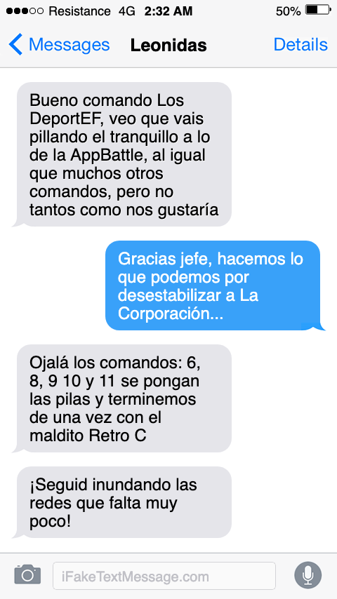 DavidaVerger's tweet photo. #LímitEF22 #AppBattle Comandos, me ha llegado este mensaje para darnos ánimos, los de los comandos que estáis inactivos os necesitamos para la lucha final. Al igual que a mis compis de #LosDeportEF. https://t.co/JQr1eZ8j1O
