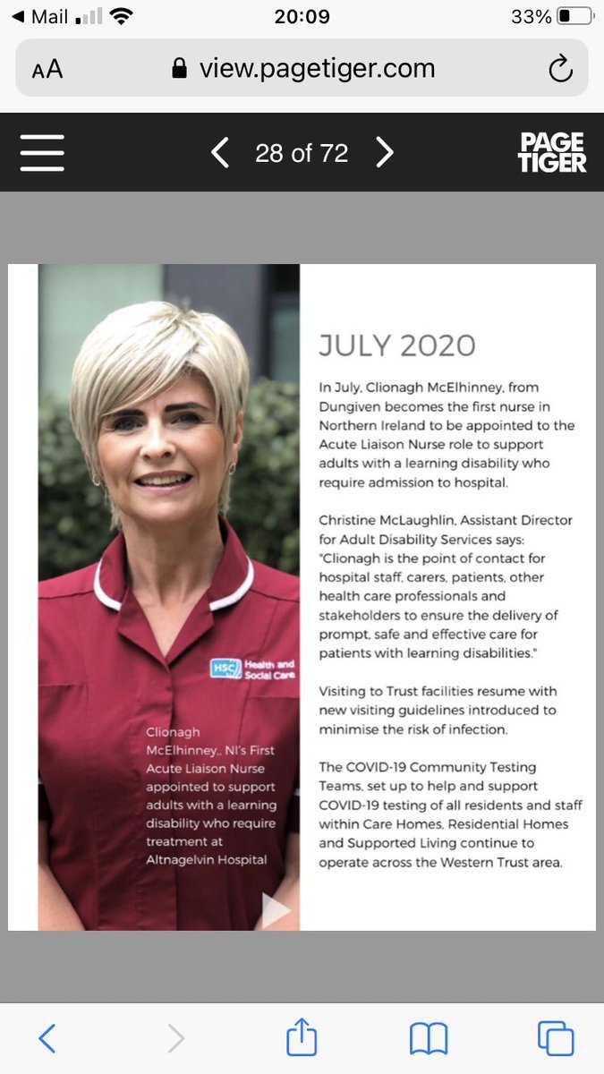 clionaghMcElhi1's tweet photo. Qualified in 1996 as Registered Nurse Learning Disability (RNLD) Enjoyed every Minute of my Nursing Journey. It continues to be a privilege to care & support people with a learning disability & their families/carers. #chooselearningdisabilitynursing #proudtobeanurse# https://t.co/7NQzAHcIRB