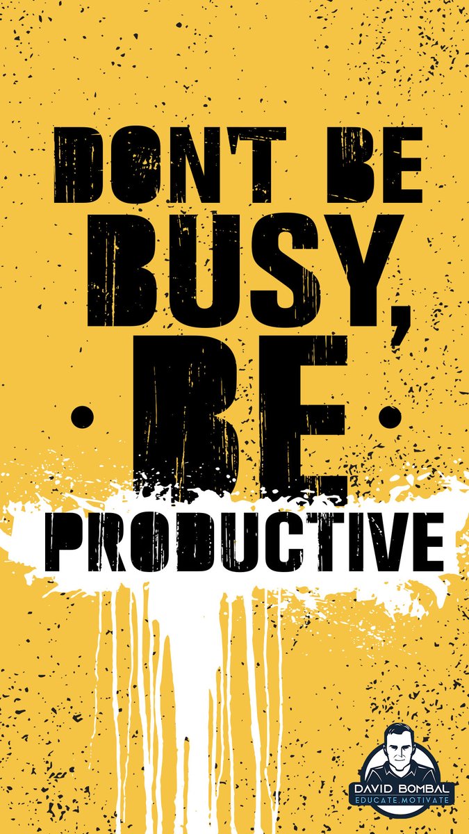 davidbombal's tweet photo. Don't be busy, be productive.

#DailyMotivation #inspiration #motivation #bestadvice #lifelessons #changeyourmindset https://t.co/vv6pszju4n