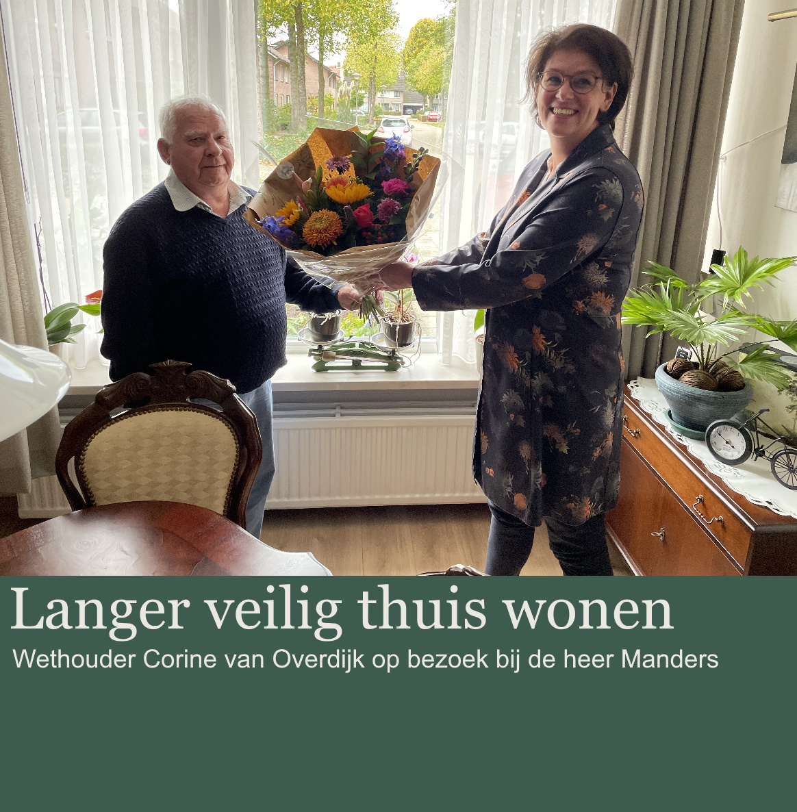 🔊 | In Oirschot is het project ‘Leefsamen’ gestart. Donderdag werden slimme sensoren geplaatst bij meneer Manders, in het bijzijn van wethouder Van Overdijk. Hierdoor voelt meneer Manders zich veiliger en kan hij beter slapen. Meer informatie ▶️ bit.ly/3gWYwYC