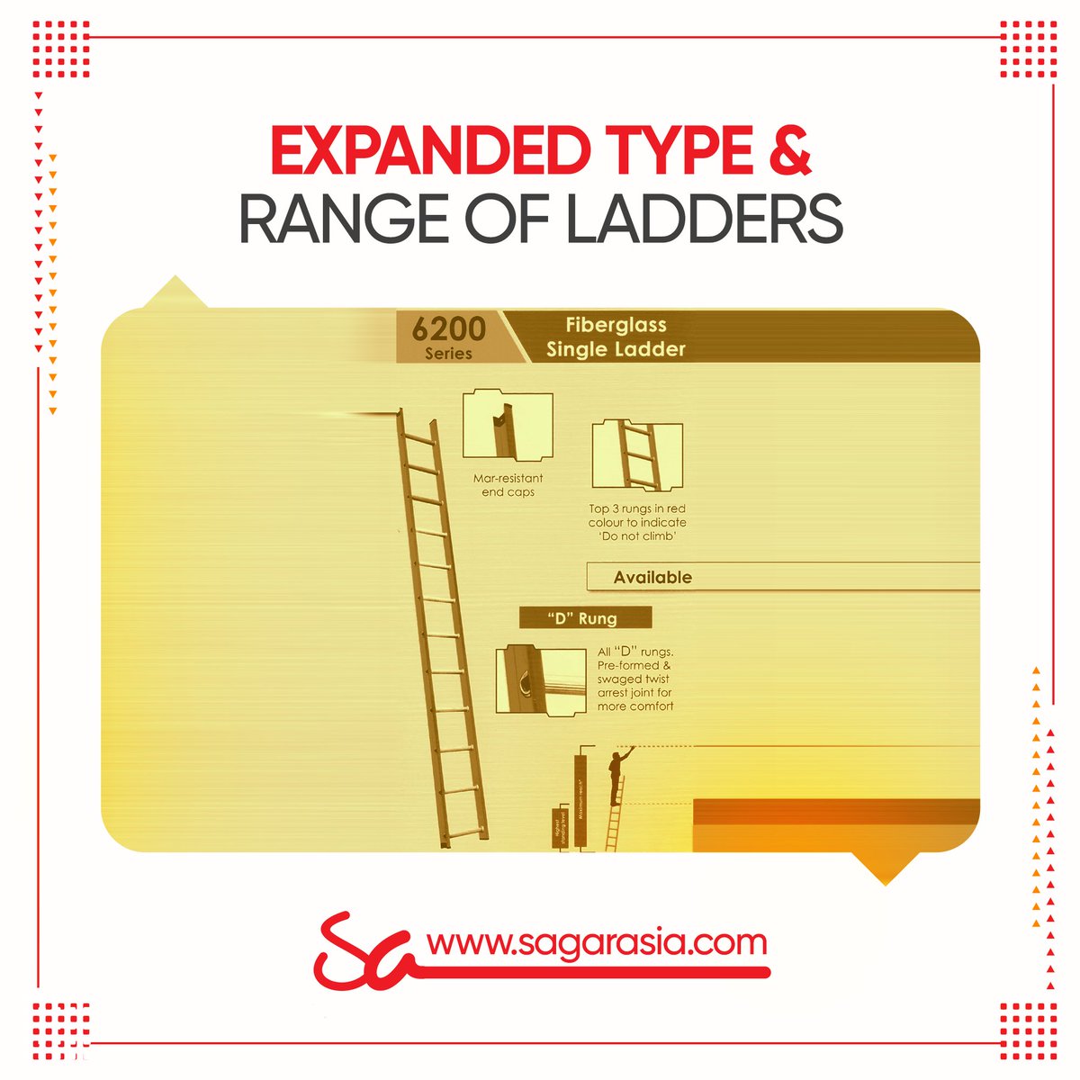 asia_sagar's tweet image. In 2014, Sagar Asia started manufacturing Fibreglass Ladders. These are more durable, and non-conductive and so safe when working near electric and power outlets.

#SagarAsia #FibreglassLadders #FRPLadders #Liberti